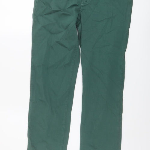 Contemporaine Womens Green Cotton Cropped Jeans Size 6 L27 in Regular Button