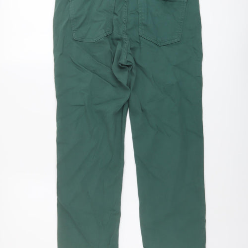 Contemporaine Womens Green Cotton Cropped Jeans Size 6 L27 in Regular Button