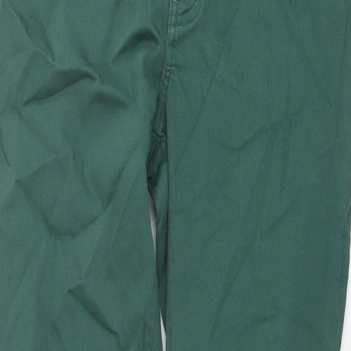 Contemporaine Womens Green Cotton Cropped Jeans Size 6 L27 in Regular Button