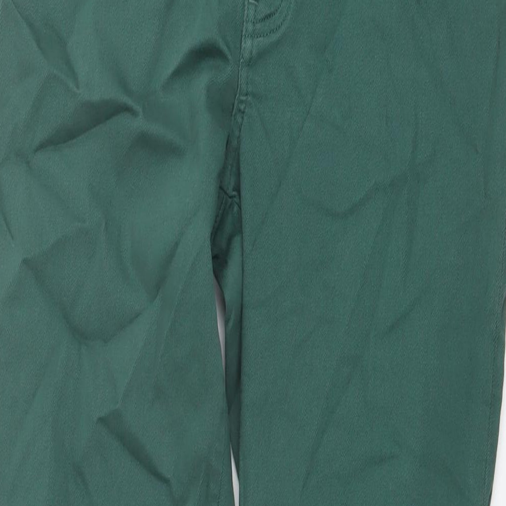 Contemporaine Womens Green Cotton Cropped Jeans Size 6 L27 in Regular Button