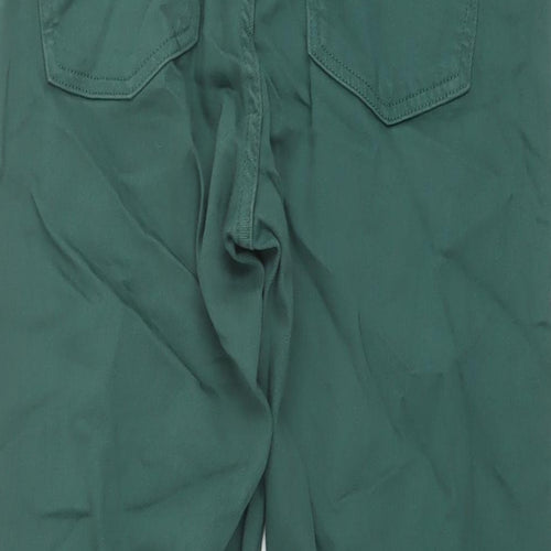 Contemporaine Womens Green Cotton Cropped Jeans Size 6 L27 in Regular Button