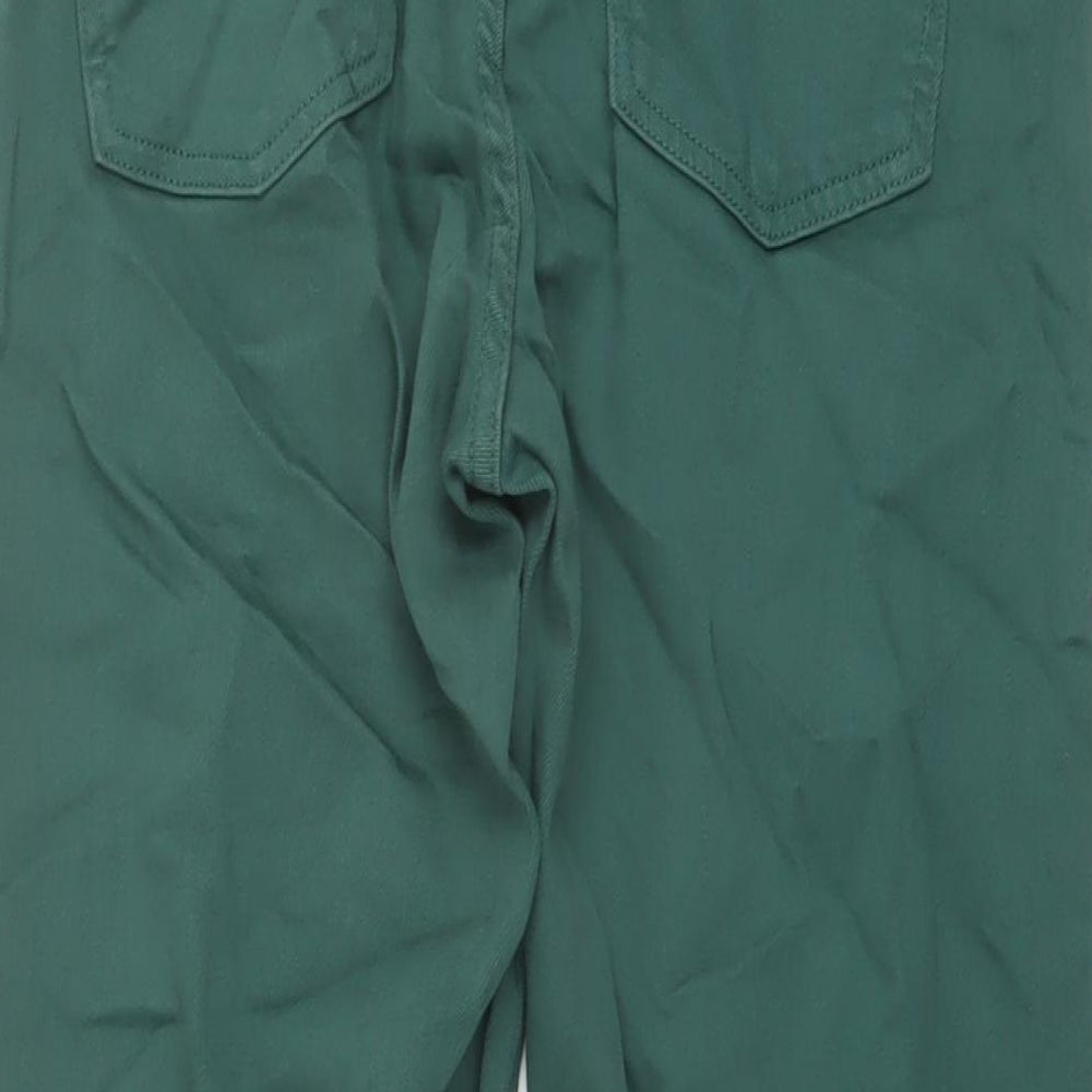Contemporaine Womens Green Cotton Cropped Jeans Size 6 L27 in Regular Button