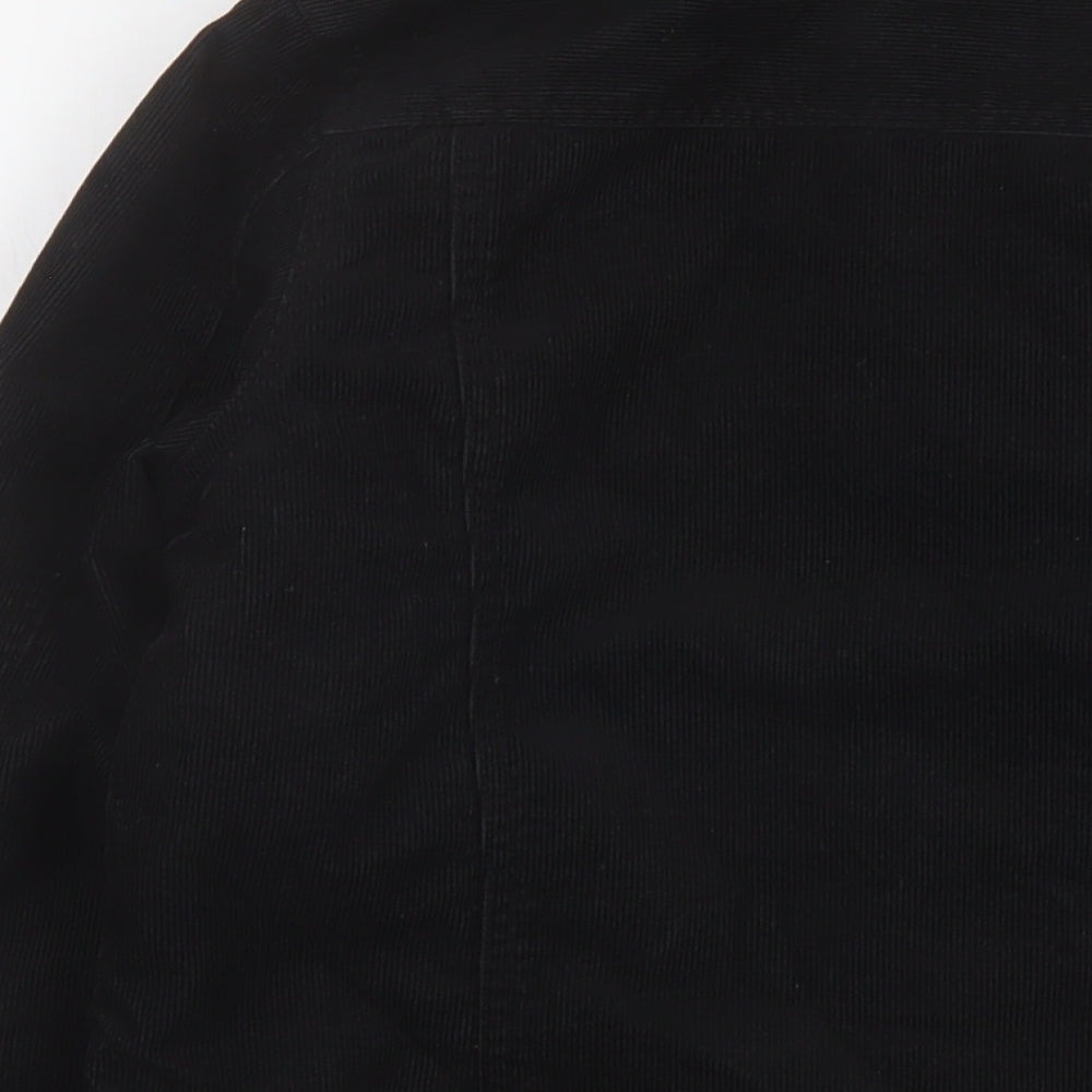 H&M Boys Black Jacket Size 13-14 Years Button