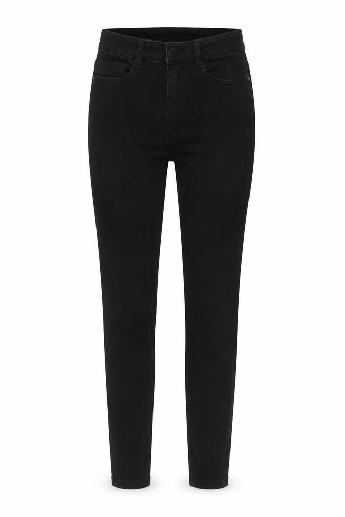 Golddigga Womens Black Cotton Skinny Jeans Size 6 L29 in Regular Button