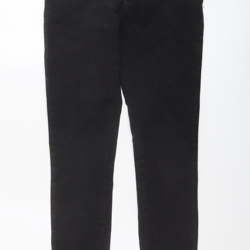 Denim & Co. Womens Black Cotton Skinny Jeans Size 10 L30 in Regular Button