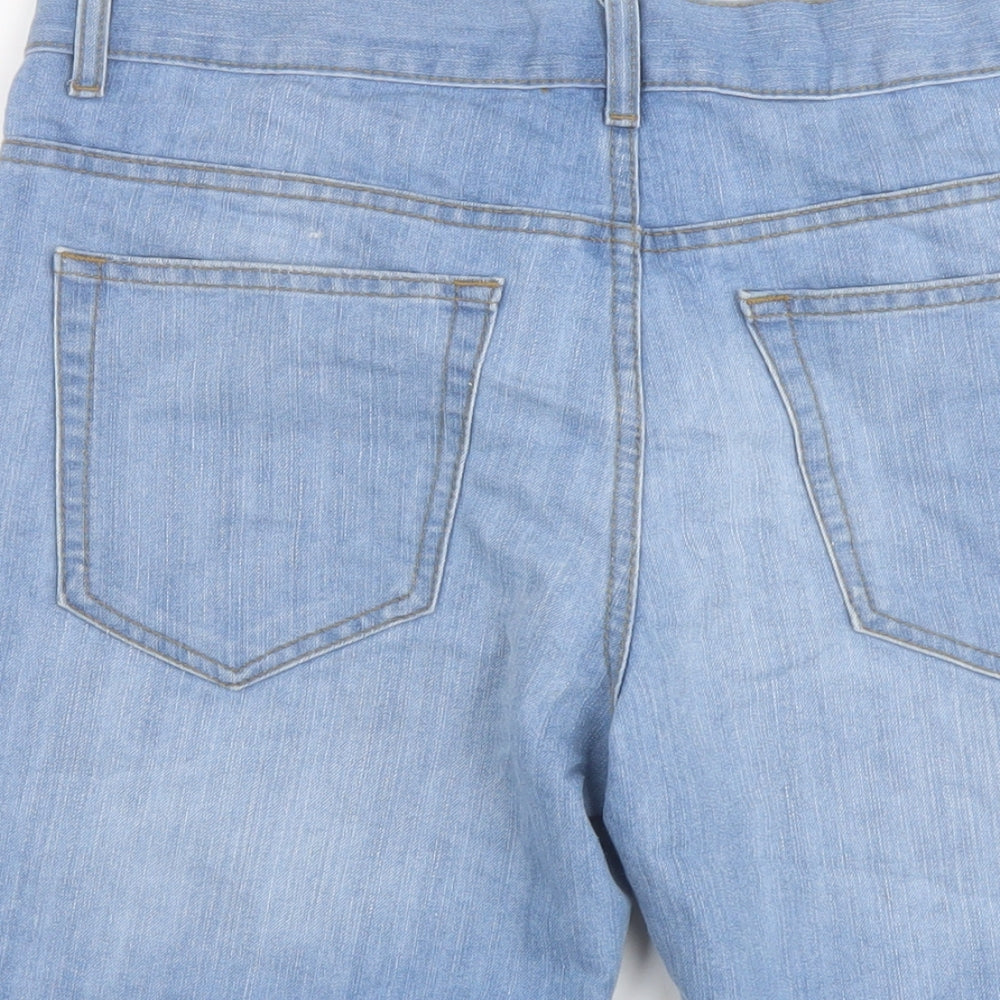 Denim & Co. Mens Blue Cotton Bermuda Shorts Size 32 in L11 in Regular Button