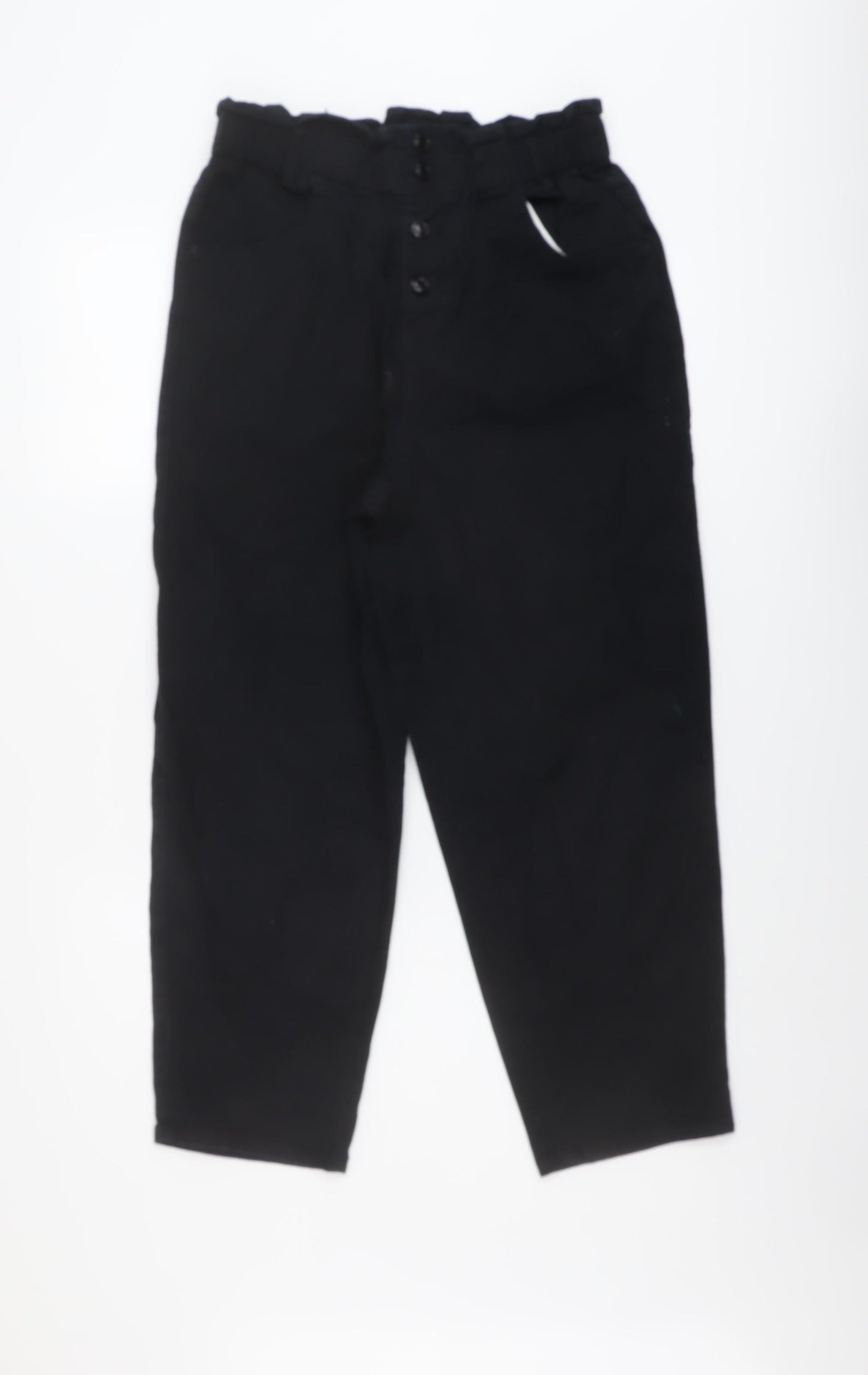 TU Womens Blue Cotton Mom Jeans Size 12 L25 in Regular Button