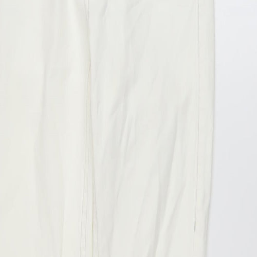 Marccain Womens Ivory Cotton Skinny Jeans Size 28 in L30 in Regular Button