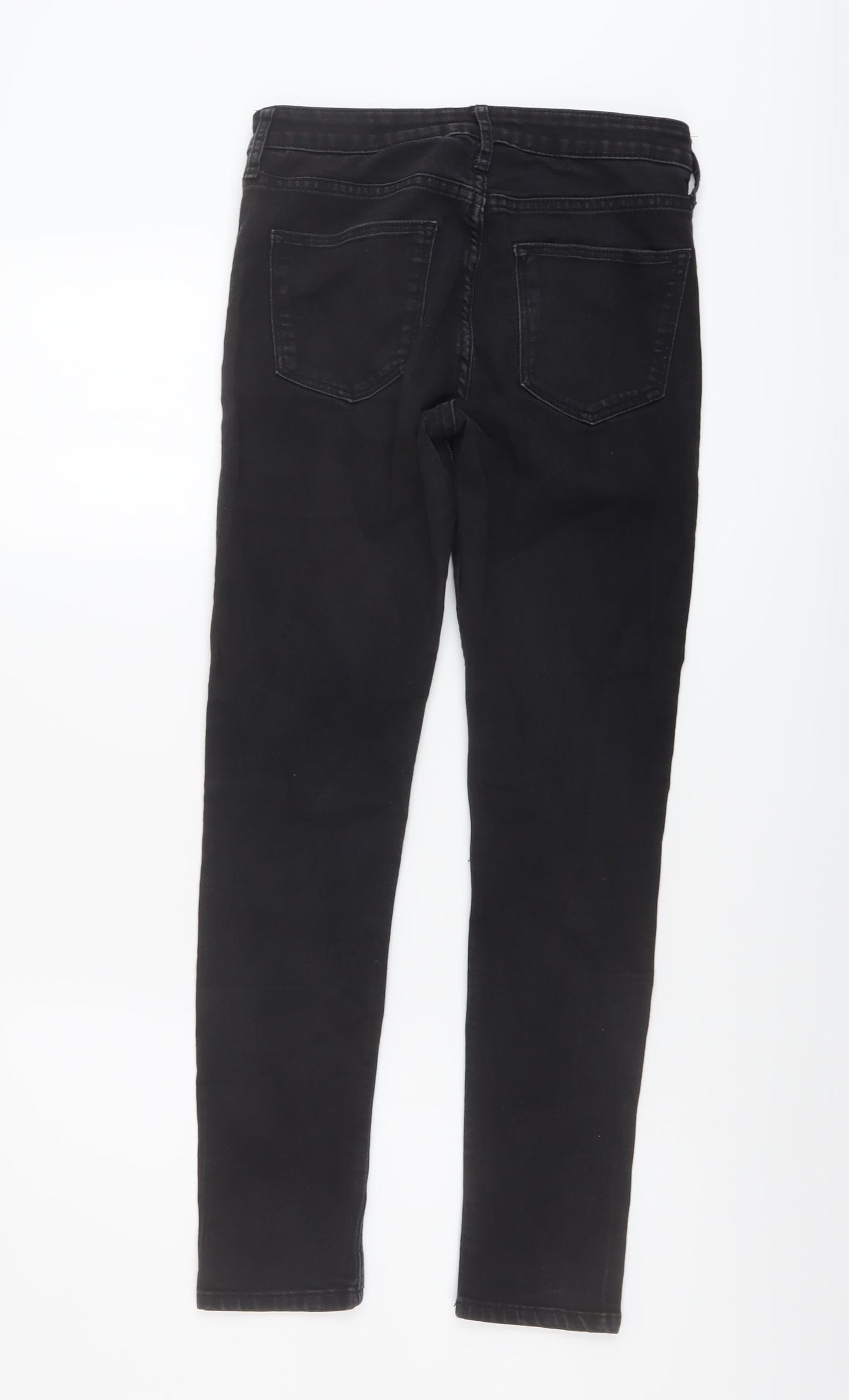 H&M Womens Grey Cotton Skinny Jeans Size 27 in L27 in Regular Button