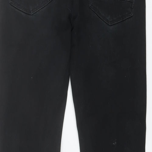 Topman Mens Black Cotton Skinny Jeans Size 28 in L28 in Regular Button