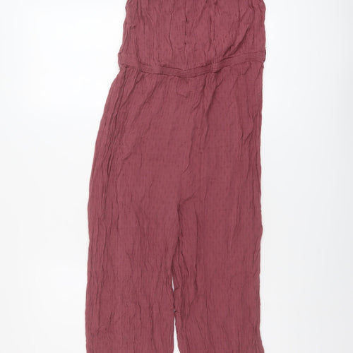 NEXT Womens Pink Viscose Jumpsuit One-Piece Size 10 Pullover