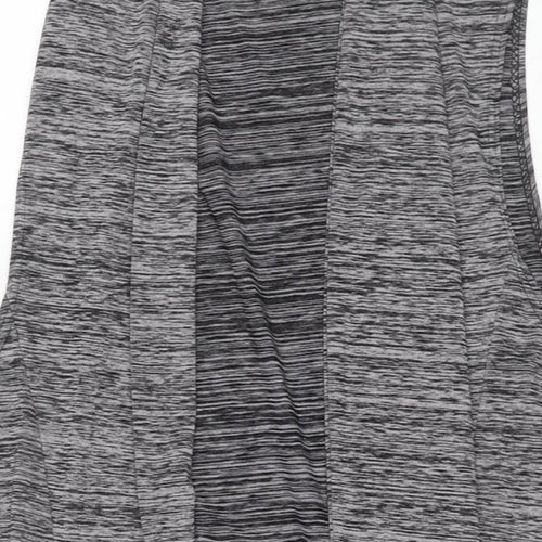 Missi London Womens Grey Gilet Coat Size 10 - Adjustable Buckle Detail