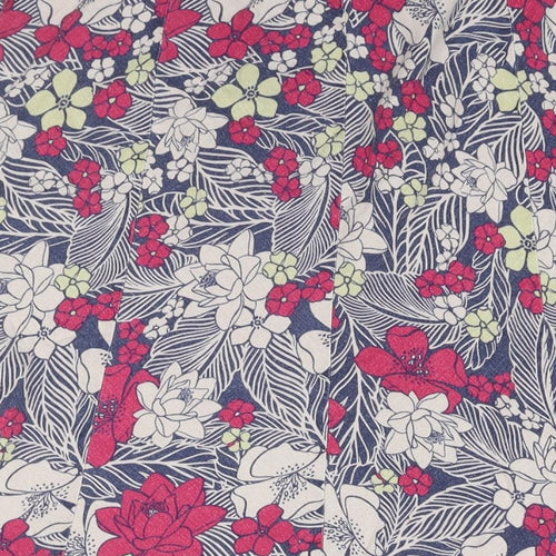 EWM Womens Multicoloured Floral Viscose Trumpet Skirt Size 10