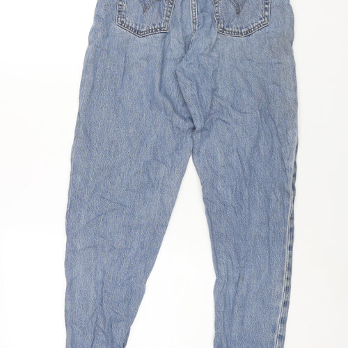 Levi's Womens Blue Cotton Tapered Jeans Size 24 in L27 in Regular Zip