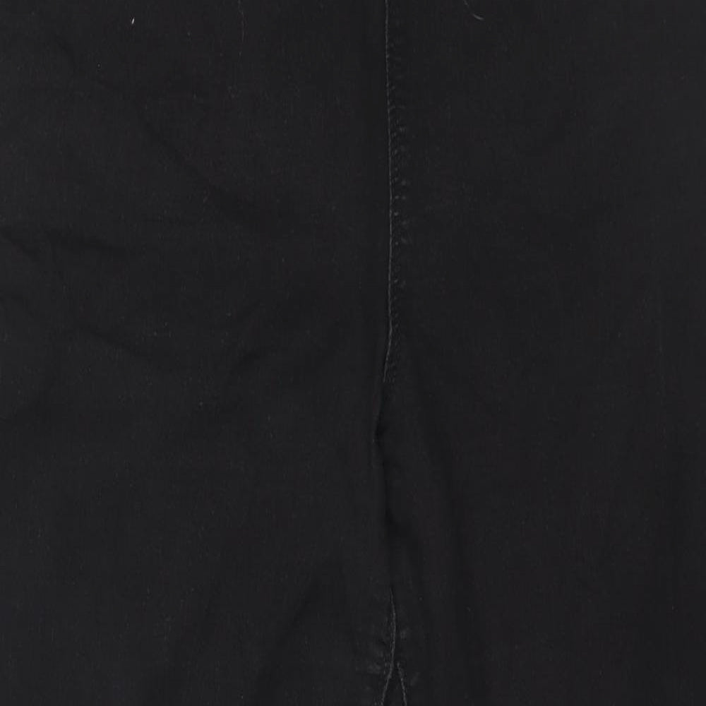 Matalan Womens Black Cotton Jegging Jeans Size 16 L29 in Regular