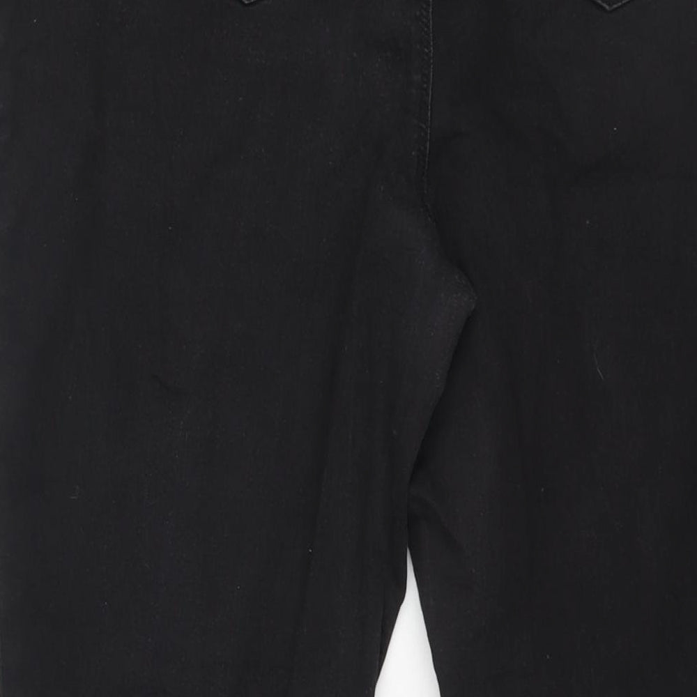 Matalan Womens Black Cotton Jegging Jeans Size 16 L29 in Regular