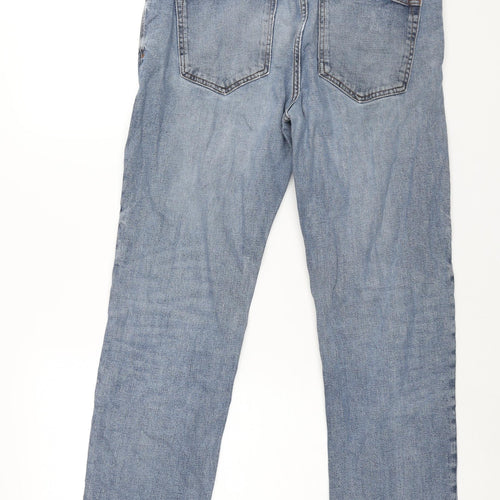 NEXT Mens Blue Cotton Straight Jeans Size 36 in L31 in Regular Zip