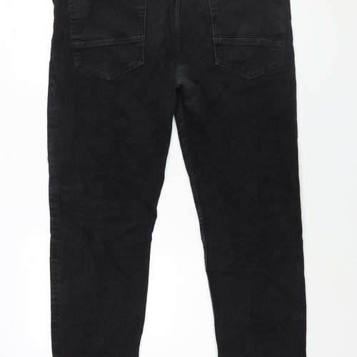 Timberland Mens Black Cotton Tapered Jeans Size 40 in L34 in Regular Zip