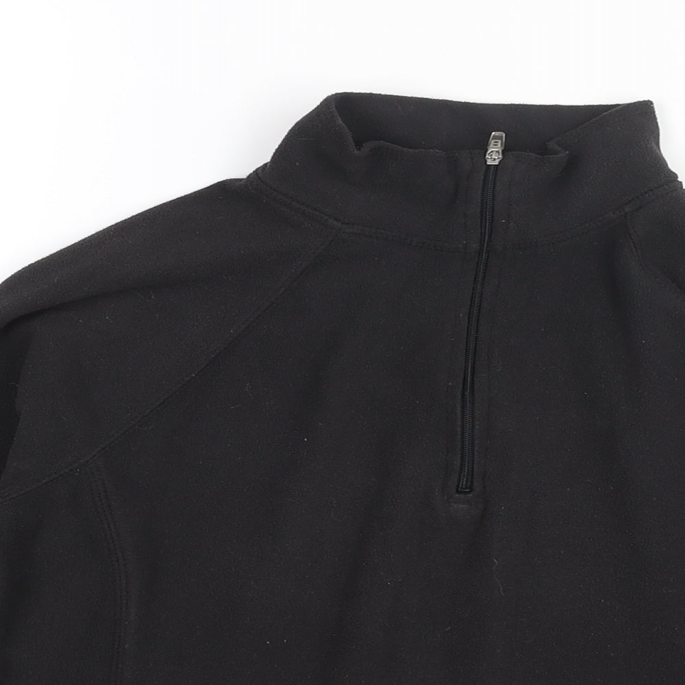 Peter Storm Womens Black Polyester Pullover Sweatshirt Size 10 Zip