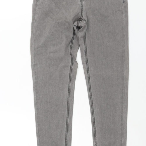Blakely Womens Grey Cotton Skinny Jeans Size 24 in L26 in Regular Zip