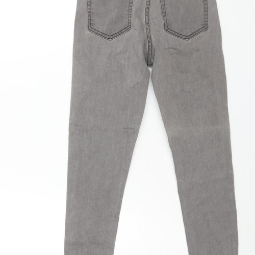 Blakely Womens Grey Cotton Skinny Jeans Size 24 in L26 in Regular Zip