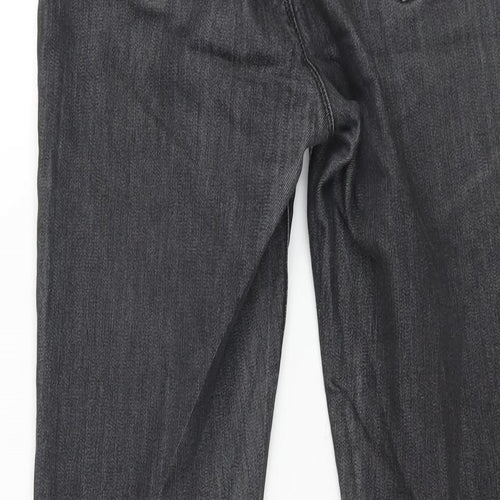 Esprit Womens Grey Cotton Skinny Jeans Size 10 L28 in Regular Zip - Sequin Detail