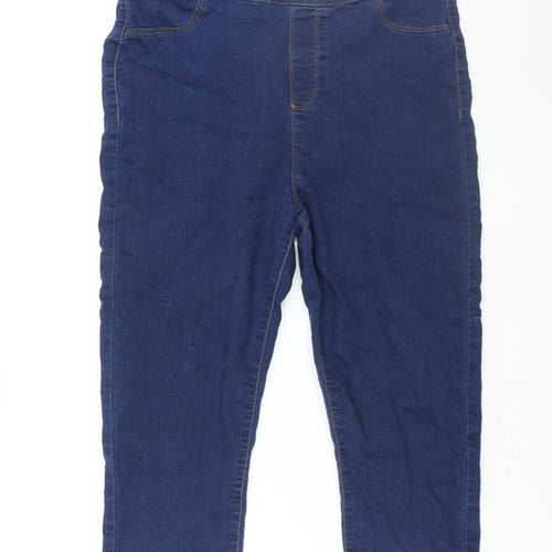 Peacocks Womens Blue Cotton Jegging Jeans Size 16 L20 in Regular - Capri