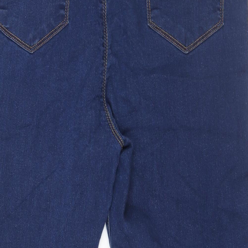 Peacocks Womens Blue Cotton Jegging Jeans Size 16 L20 in Regular - Capri