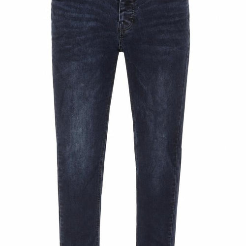 NEXT Mens Blue Cotton Skinny Jeans Size 30 in L30 in Regular Button