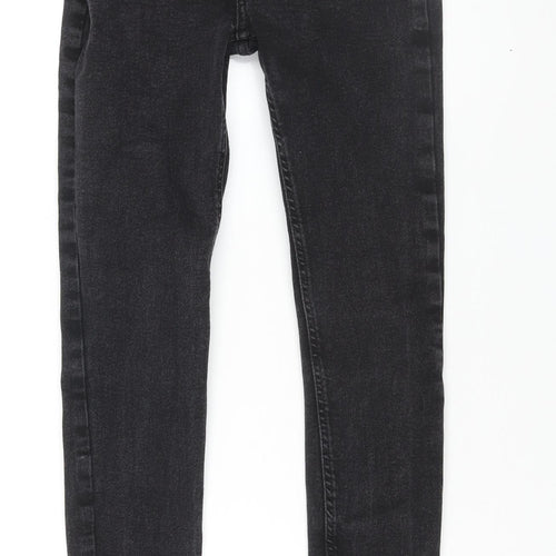 Denim & Co. Womens Black Cotton Skinny Jeans Size 10 L28 in Regular Zip