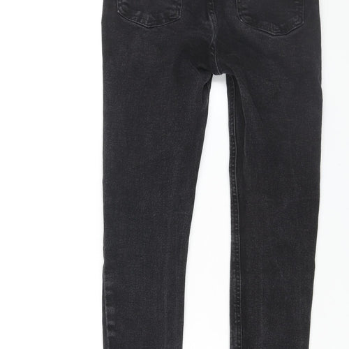 Denim & Co. Womens Black Cotton Skinny Jeans Size 10 L28 in Regular Zip