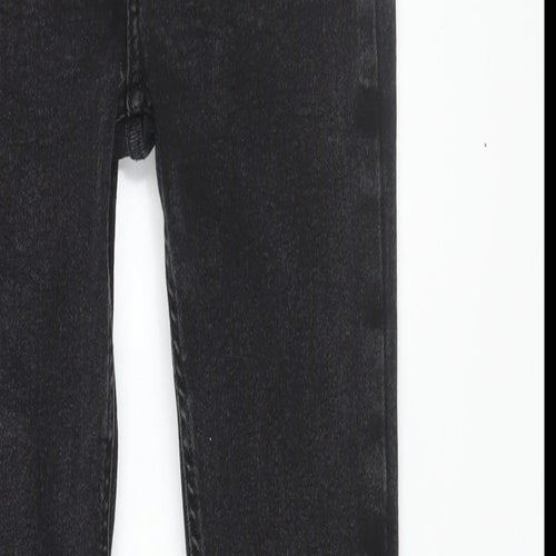 Denim & Co. Womens Black Cotton Skinny Jeans Size 10 L28 in Regular Zip