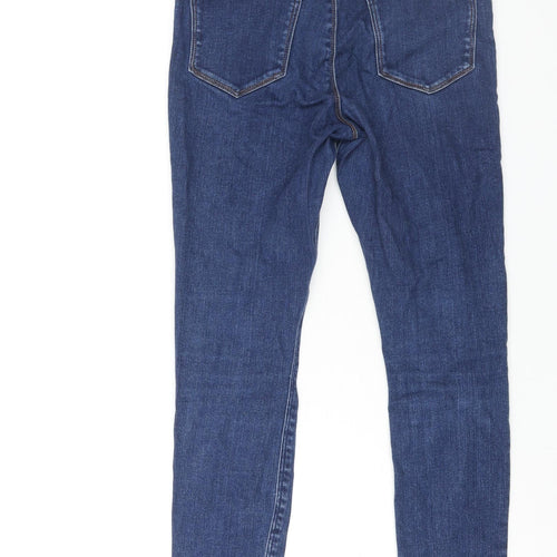 ASOS Mens Blue Cotton Skinny Jeans Size 28 in L28 in Regular Zip
