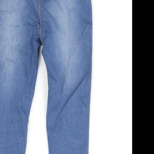 George Girls Blue Cotton Jegging Jeans Size 2-3 Years Regular Pullover - Waist 18
