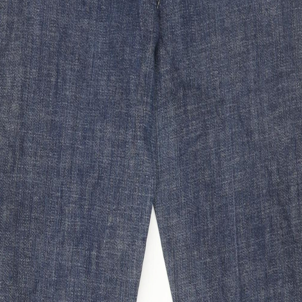 NEXT Womens Blue Cotton Skinny Jeans Size 14 L29 in Regular Zip