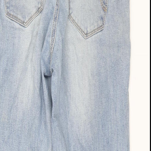 Max Jeans Womens Blue Cotton Capri Jeans Size 32 in L22 in Regular Zip