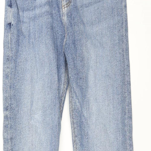 Zara Womens Blue Cotton Skinny Jeans Size 8 L27 in Regular Zip