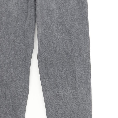 Topshop Womens Grey Cotton Skinny Jeans Size 24 in L24 in Regular Zip