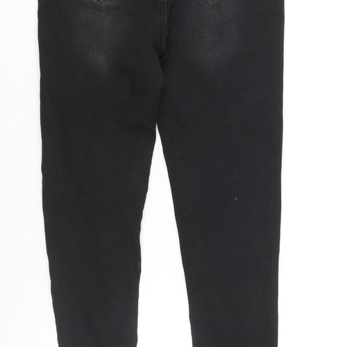 Very Womens Black Cotton Skinny Jeans Size 26 in L26 in Regular Zip