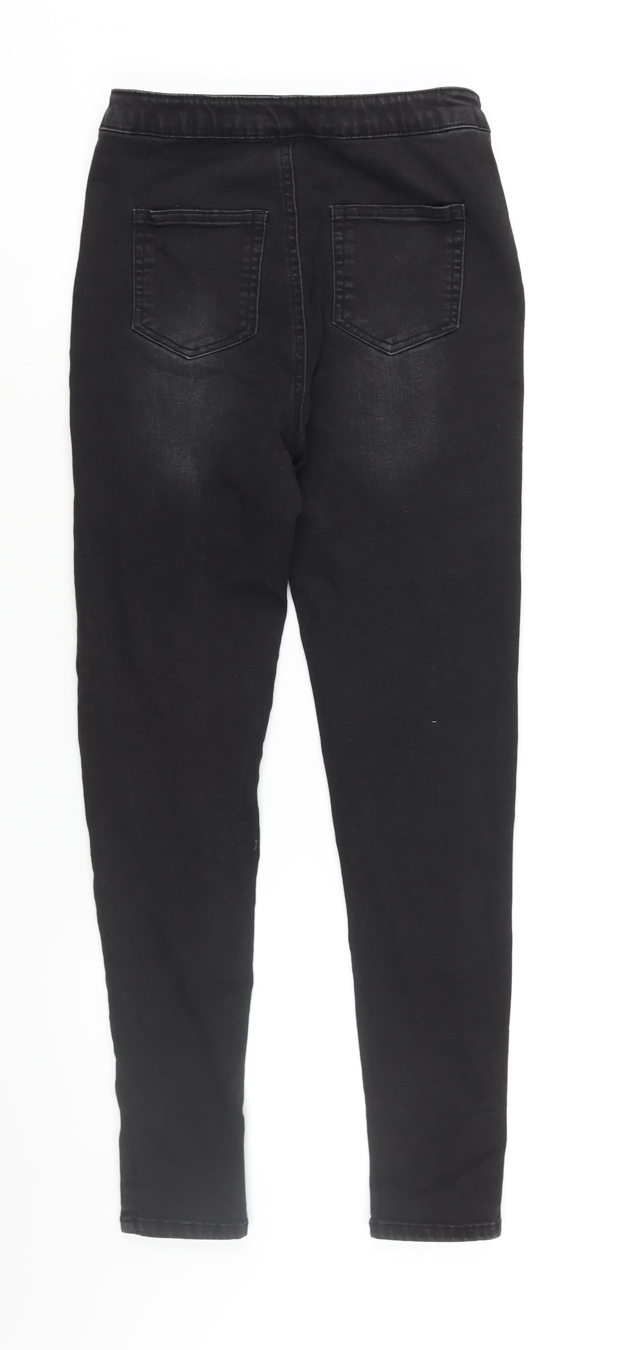 Very Womens Black Cotton Skinny Jeans Size 26 in L26 in Regular Zip
