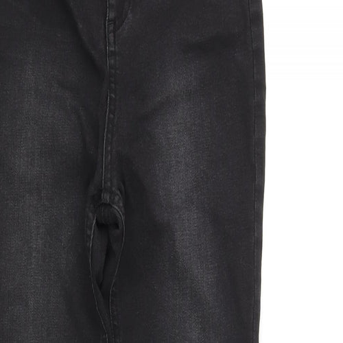 Very Womens Black Cotton Skinny Jeans Size 26 in L26 in Regular Zip