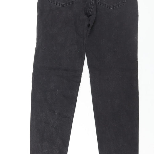 Levi's Womens Black Cotton Tapered Jeans Size 24 in L28 in Regular Zip