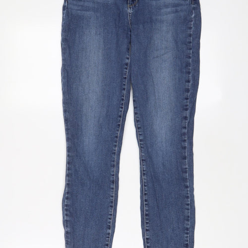Paige Womens Blue Cotton Cropped Jeans Size 29 in L24 in Regular Zip