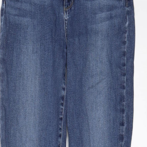 Paige Womens Blue Cotton Cropped Jeans Size 29 in L24 in Regular Zip