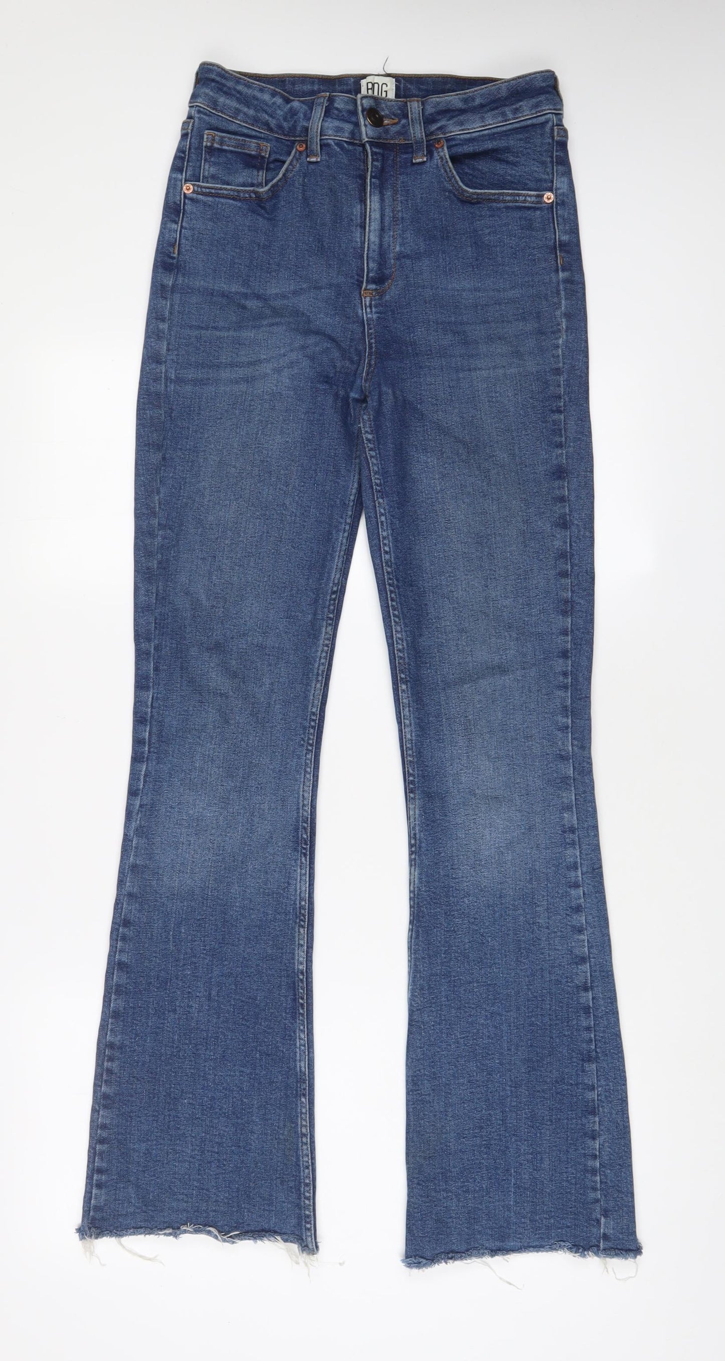 BDG Womens Blue Cotton Flared Jeans Size 30 in L32 in Regular Zip