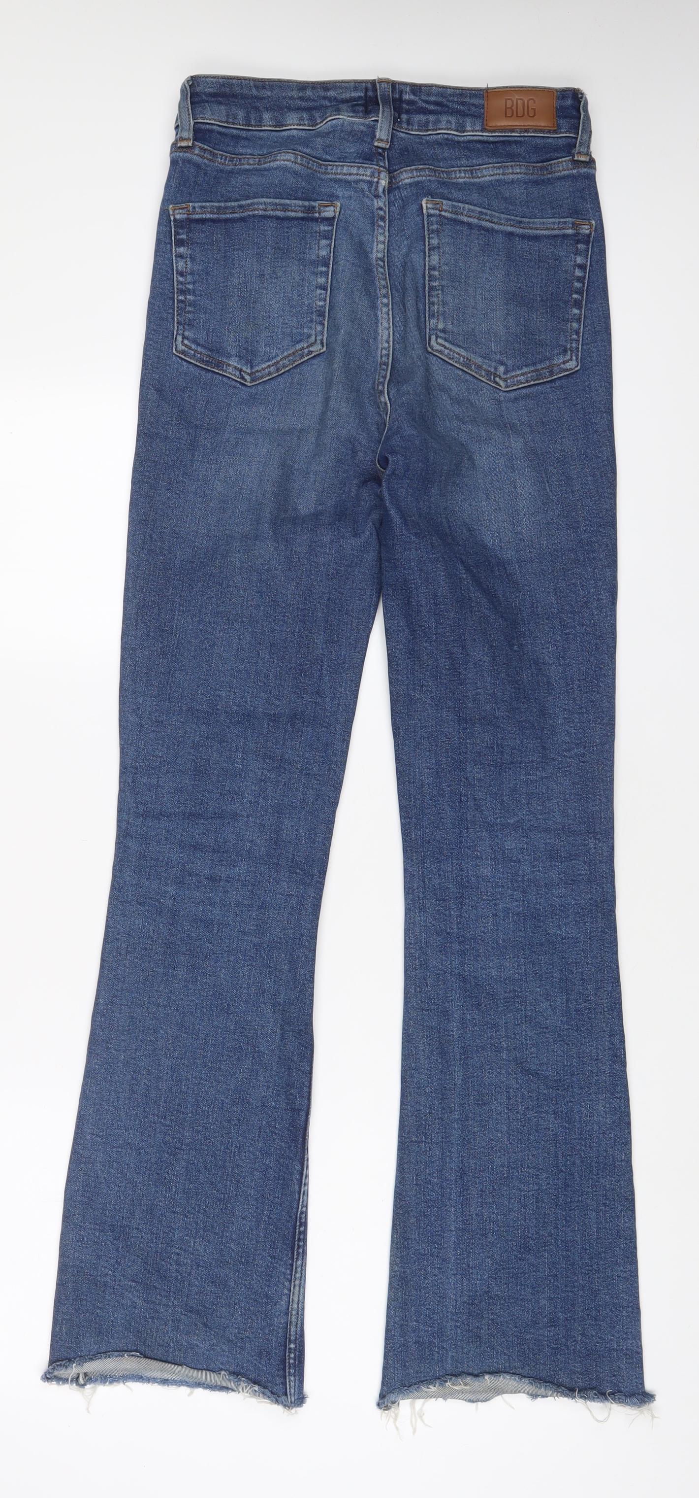 BDG Womens Blue Cotton Flared Jeans Size 30 in L32 in Regular Zip