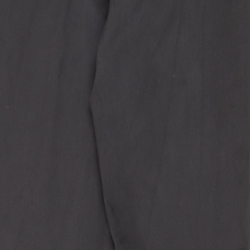 New Look Womens Grey Cotton Straight Jeans Size 16 L31 in Regular Zip