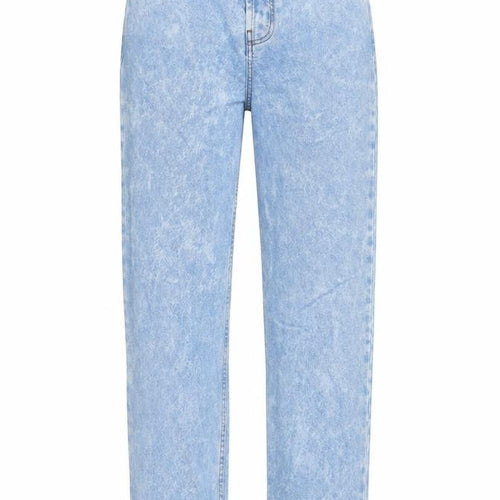 ASOS Womens Blue Cotton Straight Jeans Size 28 in L30 in Regular Button
