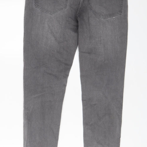 Asylum Mens Red Cotton Skinny Jeans Size 32 in L29 in Regular Button