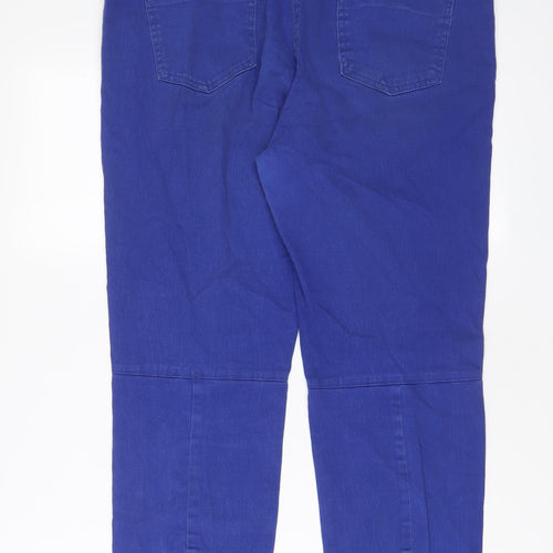 Kaleidoscope Womens Blue Cotton Skinny Jeans Size 18 L28 in Regular Zip - Ankle zip